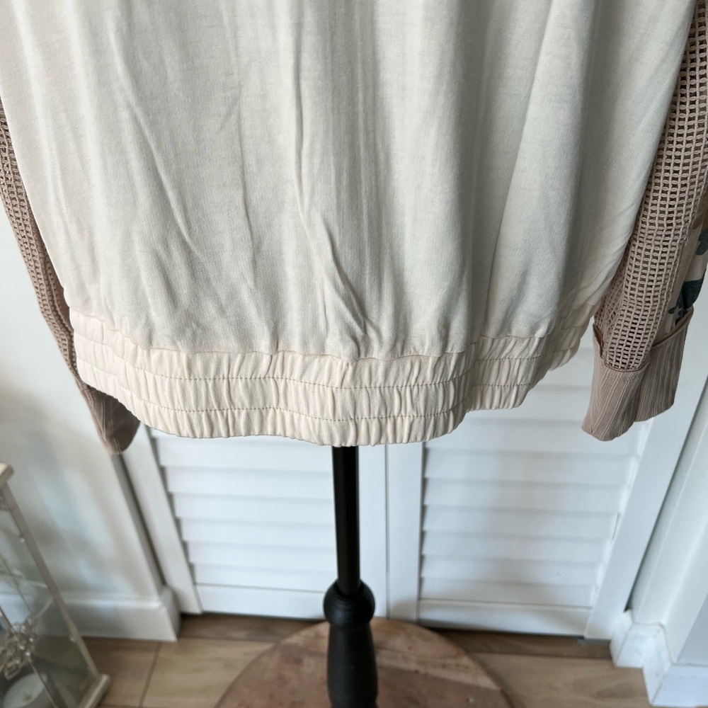 Mystree Cream and Green Zip-Up Jacket and joggers Set - Picture 9 of 15